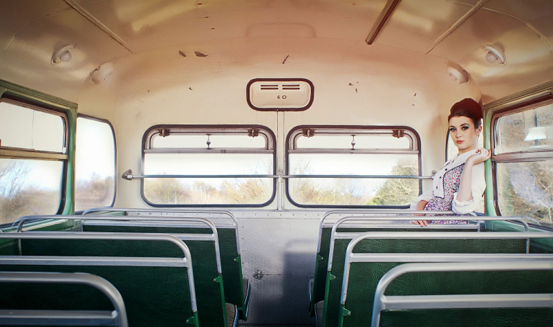Illustration for article titled It's Friday, So Let's Look At Some Pretty Girls And Old Buses